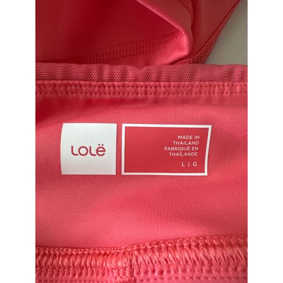 LOLE Olivie Active Short Sunset Coral LSW4597 NWT Large - Picture 7 of 8